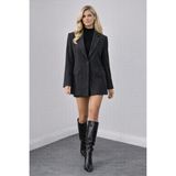 Thb.Edition Kadın Oversize Blazer Ceket - M - Antrasit