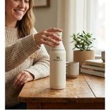 The All Day Slim Su Şişesi 0,6 L Stanley Çelik Su Matarası (Krem)