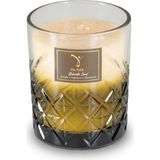 The Ashk Delicate Serisi Soul Mum - 300GR Vanilya, Tütün ve Tarçın Kokulu Organik El Yapımı Dekoratif Cam Mum - Renk - Açık Kahverengi