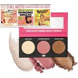 The Balm Cosmetics Thebalm Powder Trio Yüz Paleti Işıltılı Renk Tonu SM Canlı Görünüm Tüm Cilt Tipleri İçin