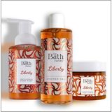 The Bath Factory Liberty Duş Jeli + Liberty Köpük Sabun + Liberty Vücut Peelingi