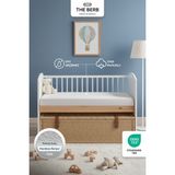 The Berb | %100 Pamuklu Sıvı Geçirmez Bebek & Çocuk Alezi | Full Kenar Yatak Koruyucu | Beşik ve Kreş Alezi - Beyaz - 70 x 140 cm