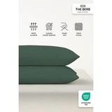 THE BERB 2'li Havlu Dokulu Yastık Kılıfı Seti 50 x 70 Fermuarlı Yumuşak Terry Kumaş
