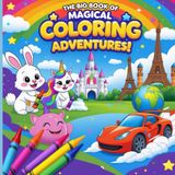 The Big Book of Magical Coloring Adventures!: 120 Pages of Cute Animals, Fairy Tales, World Wonders & Awesome Vehicles