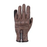 The Biker Jeans Retro Brown Korumalı Motosiklet Deri Eldiveni