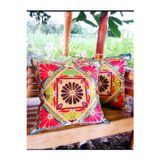 The Boho Home Decor Bloom Serisi - Kadife Çiçek / 2'Li Kırlent Kılıf Seti