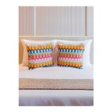 The Boho Home Decor Ev Modern Serisi - Işık Demeti 2' Li Kırlent Kılıf Seti 40*40