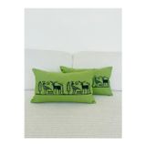 The Boho Home Decor Mitoloji Serisi - Organik Geyik Keten Dekoratif Kırlent Kılıfı