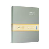 The Book Pastel 14x20 120 Yaprak 4 Bölmeli Sert Kapak Ciltli Defter 3059 Kareli Pastel Gri Pastel Gri