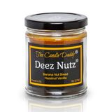 The Candle Daddy Deez Nutz- Komik- Muz Fındık Ekmeği - Fındık Vanilyası - Kokulu Mum - Çift Dökme - 170 g - 40 Saat Yanma Süresi