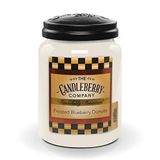 The Candleberry Company Mumlar | Buzlu Yaban Mersini Donut Mum | Piyasadaki En İyi Mumlar | ABD'de Elle Dökülmüş | Yüksek Kokulu ve Uzun Ömürlü | Büyük Kavanoz 737 ml