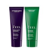 The Ceel 2'li Ağız Bakım Seti - Aktif Mor Karbon Diş Macunu (75g) ve Fresh Mint Naneli Diş Macunu (75g) - Leke Karşıtı, Florürlü ve Ferah Nefes Destekleyici Günlük Rutin