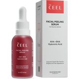 The Ceel AHA%10 + BHA%2 Kırmızı Peeling Yüz Serumu 30 ml, Cilt Tonu Eşitleyici ve Gözenek Sıkılaştırıcı Yenileyici Asit Serum, Glikolik Asit ve Panthenol İçeren Leke Karşıtı Bakım
