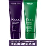 The Ceel Beyazlatıcı ve Ferahlatıcı Etkili 2'li Diş Bakım Seti 75 gr Nane Aromalı