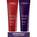 The Ceel Beyazlatıcı ve Onarıcı Etkili 2\'li Diş Bakım Seti - Şeffaf