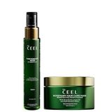 The Ceel Biberiye Saç Bakım Seti - Saf Biberiye Suyu Toniği (100 ml) ve Besleyici Saç Maskesi (250 ml) - Argan, Shea Yağı ve Protein İçeren Vegan, Nemlendirici ve Parlaklık Destekleyici İkili Rutin