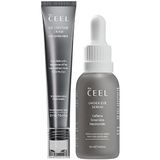 The Ceel Göz Çevresi Bakım Seti, Kafeinli Göz Altı Serumu (30 ml) ve Arnica Montana Göz Kremi (12 ml) - Peptit, Glutatyon ve Seramid İçeren Aydınlatıcı, Soğuk Başlıklı İkili Rutin