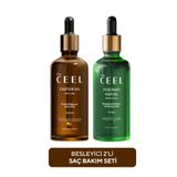 The Ceel Hint Yağı ve Biberiye Yağı İçeren 2'li Saç Bakım Seti