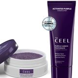 THE CEEL Mor Aktif Karbon Diş Beyazlatma Seti (Aktif Mor Karbon Diş Macunu 75 gr + Aktif Mor Karbon Diş Tozu 50 gr)