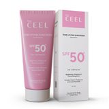 The Ceel SPF 50+ Pembe Ton Eşitleyici Güneş Kremi 50 ml - Glutatyon ve Hyaluronik Asit İçeren UVA/UVB Koruyucu, Aydınlatıcı Tone Up Pink Sunscreen, Nemlendirici Yüz Güneş Kremi ve Makyaj Bazı