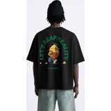 The Champ Clothing Bisiklet Yaka Petit Jardinier Baskılı Oversize Erkek T-Shirt