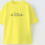 The Champ Clothing Chess İs My Therapy Yazılı Satranç Şah Tasarım Baskılı Sarı Çocuk T-Shirt