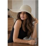 The Champ Clothing Kadın Marea Sole Geniş Kenarlı Hasır Şapka Ekru – Plaj, Tatil ve Yaz Kombinleri İçin Şık