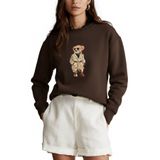 The Champ Clothing Kadın Oversize Sweatshirt, Bisiklet Yaka, 3D Baskılı Trench Bear