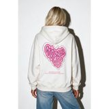 The Champ Clothing Kadın Oversize Sweatshirt Hoodie No Fear Baskılı Beyaz – Kapüşonlu, Kanguru Cepli