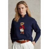 The Champ Clothing Kadın Oversize Sweatshirt, Regatta Bear 3D Baskılı, Bisiklet Yaka, Lacivert, S Beden