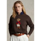 The Champ Clothing Kadın Oversize Sweatshirt Regatta Bear 3D Baskılı Kahverengi – Bisiklet Yaka, 3 İplik Şardonlu