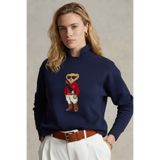 The Champ Clothing Kadın Oversize Sweatshirt Regatta Bear 3D Baskılı Lacivert – Bisiklet Yaka, 3 İplik Şardonlu
