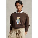 The Champ Clothing Kadın Oversize Sweatshirt Weekend Bear 3D Baskılı Kahverengi – Bisiklet Yaka, 3 İplik Şardonlu