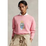 The Champ Clothing Kadın Oversize Sweatshirt Weekend Bear 3D Baskılı Pembe – Bisiklet Yaka, 3 İplik Şardonlu