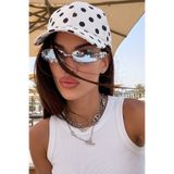 The Champ Clothing Kadın Şapka Luna Polka Cap Puantiyeli Şapka Beyaz – Ayarlanabilir, Günlük Kullanım