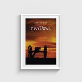 The Civil War Dizi Posteri Tablo Çerçeveli Poster Duvar Dekorasyonu - 50 x 70 - Beyaz Çerçeveli