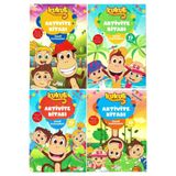 The Çocuk 4 Yaş Eğitici Eğlendirici Kukuli Aktivite Kitabı 4'lü Set