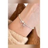 The Collection Fiyonk Kurdele Pembe Kalp Detaylı Pinterest Inci Taş Princess Çelik Bileklik