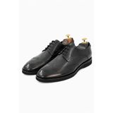 the corleone Erkek Siyah Hakiki Deri Klasik Bağcıklı Wingtip Oxford Ayakkabı