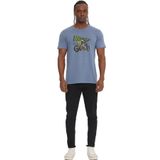 The Crow Erkek T-Shirt Beden, Mavi, M, Basic T-Shirt