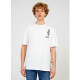 The Crow Erkek T-Shirt, Beyaz, 2XL, TC 9020