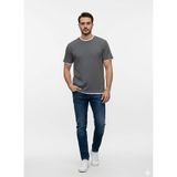The Crow Gri Boyfriend Baskılı T-Shirt, 2XL, 5003357483, Gri - Beyaz, Erkek