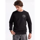 The Crow Life Erkek Regular Fit Sweatshirt, Siyah, S Beden