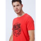 The Crow WİNTAGE FİSHERMAN Bisiklet Yaka Hardal Unisex T-Shirt