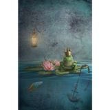 The Crowned Frog Dream Journal: Lined Hardcover Notebook, 6x9 inches, 120 cream pages