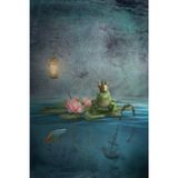The Crowned Frog Dream Journal: Lined Paperback Notebook, 6x9 inches, 120 cream pages