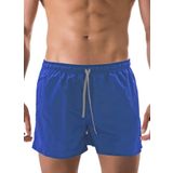 The Don Bağcıklı Düz Mavi Erkek Şort Mayo Saks 2XL
