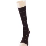 The Don Çizgili Desenli Bambu Erkek Çorap Kahve Krem - 43 - 46 - Kahverengi