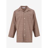 The Don Kahverengi Erkek Regular Fit Ekose Pijama Takımı TDNPJM001030