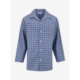 The Don Mavi Erkek Regular Fit Ekose Pijama Takımı TDNPJM001032